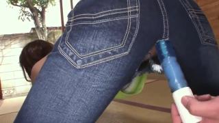 Rough Porn Cute japanese whore gets teased through her ripped jeans Cum Swallow