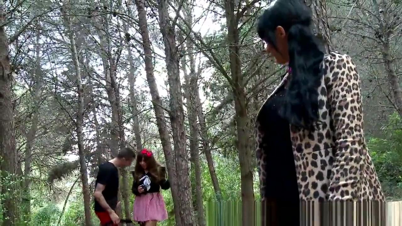 Japanese doll fucked into the wood - 2