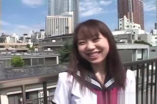 Hot Brunette Japanese schoolgirl upskirt in public part5 BananaBunny