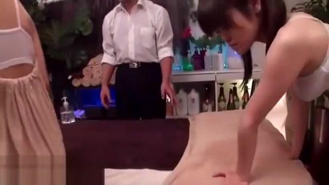 Japanese massage with 18yo beauty goes too far - 2