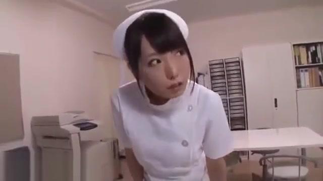 Japanese horny nurse caughts masturbating at work - 2