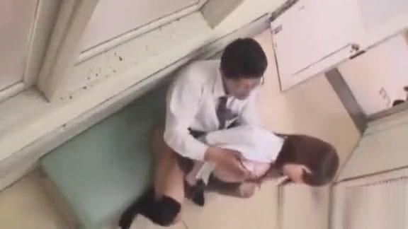 Pussy Fucking Japanese schoolgirl fucked by teacher in the corridor bench school Doll