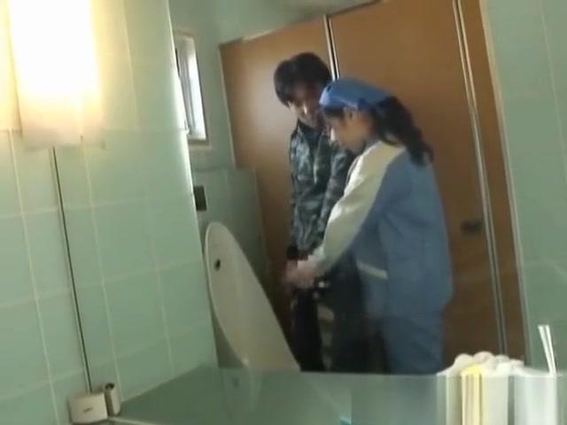 Latinos Asian toilet attendant cleans wrong part4 Ball Sucking