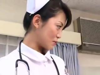 Huge Dick Japan nurses examine patients anus while pumping cock Granny