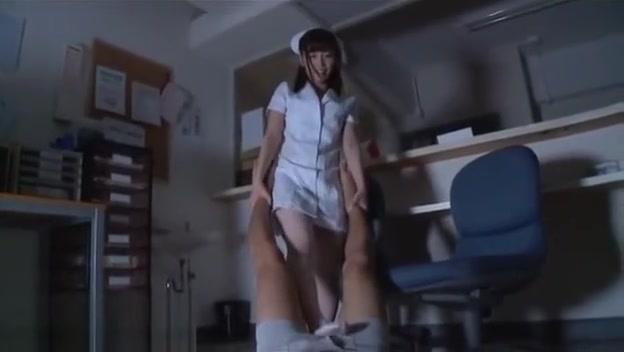 Japanese nurse white pantyhose fetish sex - 2