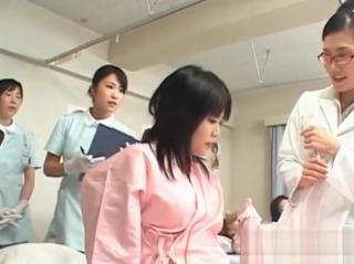 Penis Sucking Asian cute patient gets pussy checked at the gynecologist Big breasts
