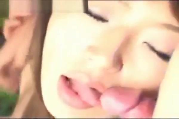 Sexy asian milf sucking two dicks at once - 2