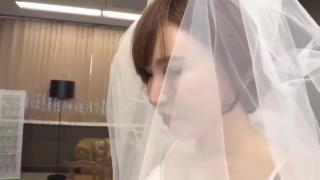 Huge Boobs Koizumi Aya wearing a wedding dress Pornstars