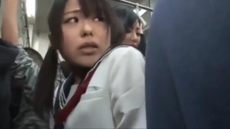 Japanese Dirty Lesbians on the train 1 - 2