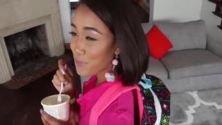 Booty XXXtraPetite - Extra Petite Asian Eating Ice Cream and Cock With Her Mouth and Pussy Amateur Blowjob