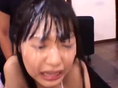 Japanese girl gets cum all over face 8 - 2