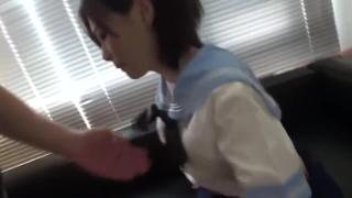 Gaystraight Japanese pretty short hair student first time fucked wtih stranger Tan