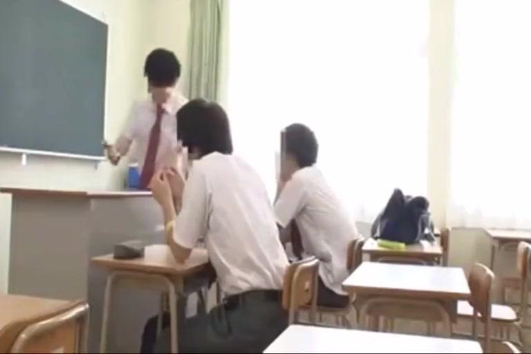 Japanese teacher needs to pee but gets fucked - 2