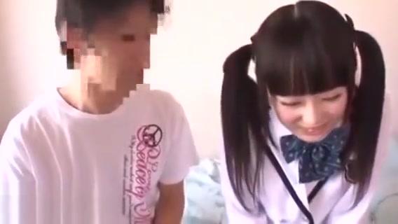Japanese 18yo idol in uniform fucks a fan - 1