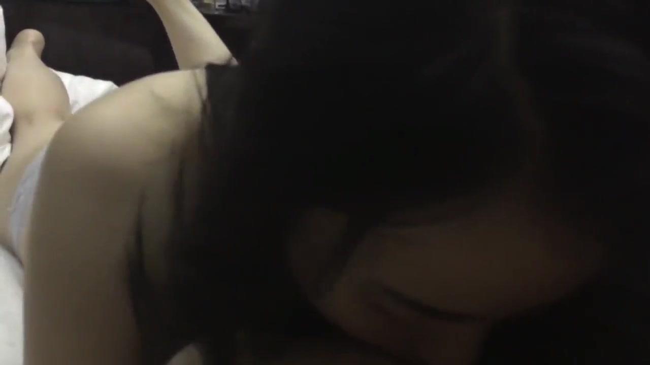 Belly korean girl teases with foot and takes a huge facial Eros
