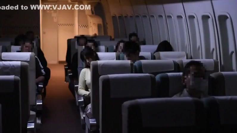 Women blowjob in the plane - 1