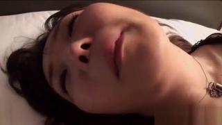 Close Wet blowjob from busty japanese Short