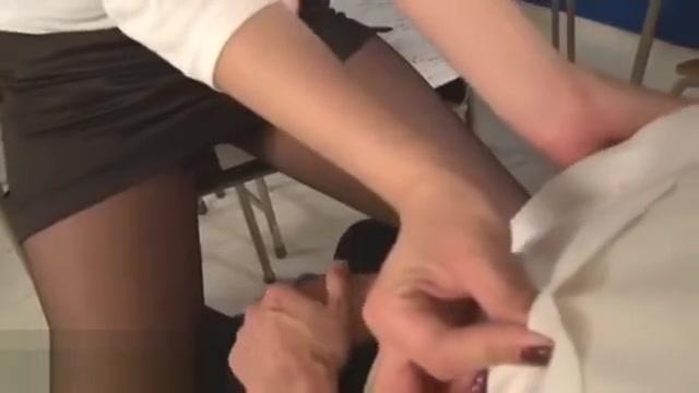 Japanese sexy teacher in pantyhose fucks student - 2