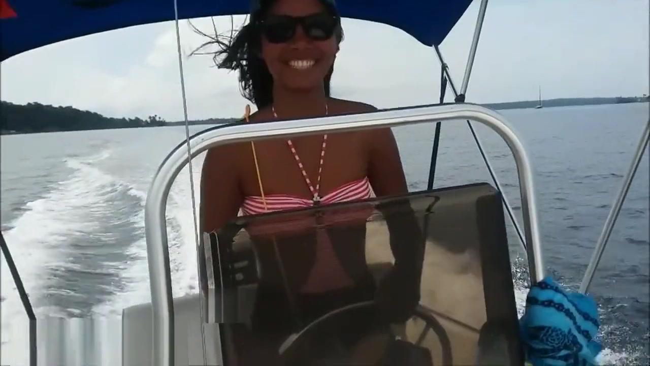 Yuvutu  Driving my boat in Bocas Del Toro then Deepthroat Throatpie Titty Fuck - 1