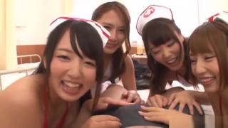 Naturaltits Lucky hunk gets his shaft teased by a sexy gang Naked
