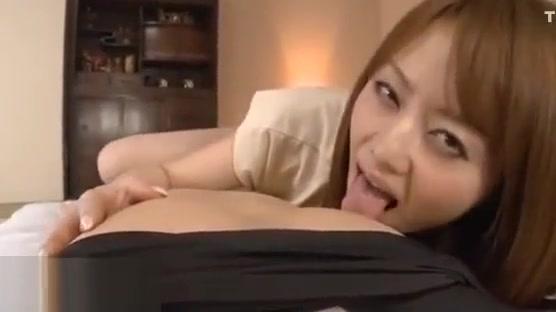Japanese Milf takes care of tired guy - 2