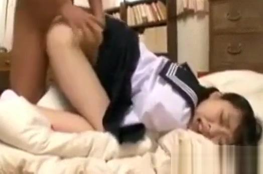 Pretty Asian Schoolgirl With A Perky Ass gets fucked on a chair then facialed - 1