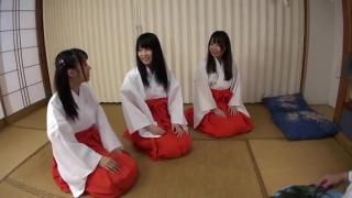 Arabe Uniform sex video featuring Haruna Aitsuki, Asami Tsuchiya and Yui Saotome Red Head