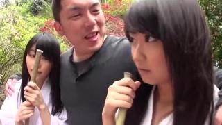 Corno Uniform sex video featuring Haruna Aitsuki, Asami Tsuchiya and Yui Saotome GamCore