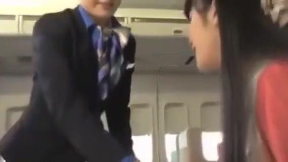 Exgirlfriend  Japanese stewardess lesbian service Pussy Eating - 1