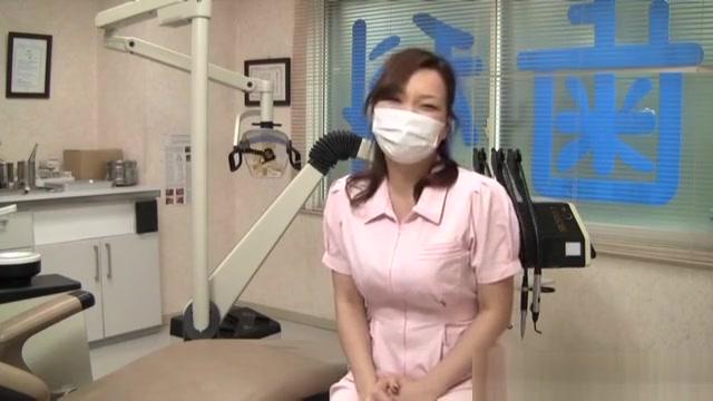 Flogging Asian nurse with big tits hides behind a mask...