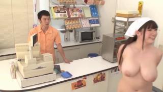 KindGirls Busty big titted Asian maid goes to buy groceries totally naked European