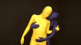 Kaotic TRANSPARENT YELLOW ZENTAI CUTE GIRL Arxvideos