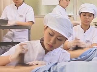Girl Fucked Hard Japanese nurse slurping cum out of horny pecker Amazing