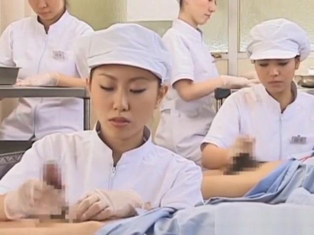 Play Japanese nurse slurping cum out of horny pecker Black Gay