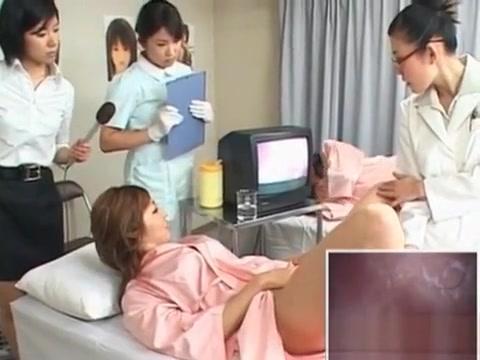 Japanese patient gets hairy snatch checked at the doctors - 2