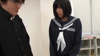 Homo Japanese schoolgirl Uta Kohaku tempting a boy Transgender