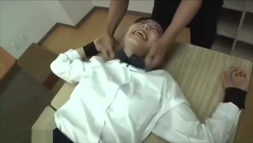 Japanese girl tied and tickled in classroom - 2