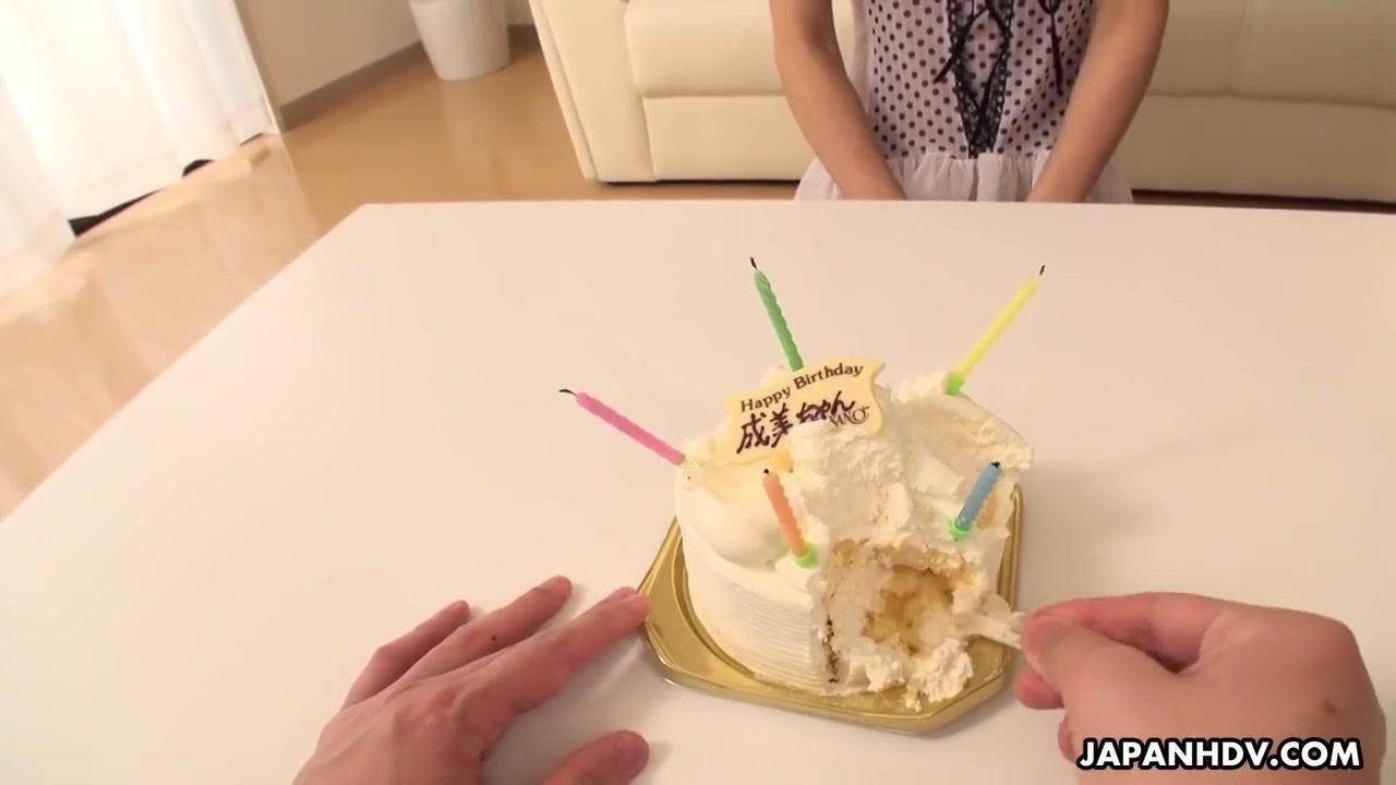 Nami Honda Gets Cake And Cum For Her Birth - 1