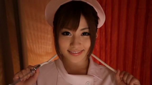 Hottest Japanese chick Cocomi Naruse in Exotic nurse, panties JAV clip - 1