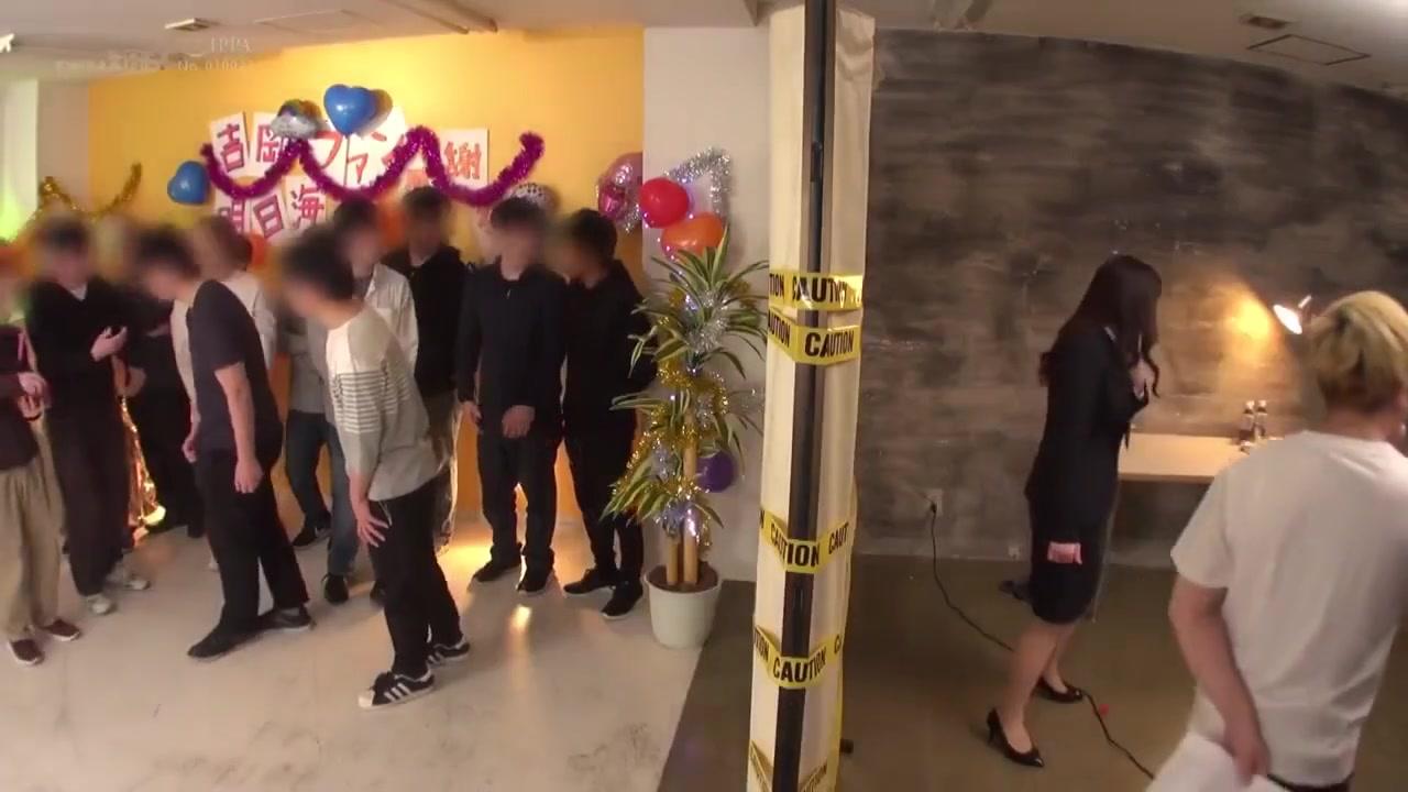 Naughty Asian Teen In White Stockings Gangbang Video - 1