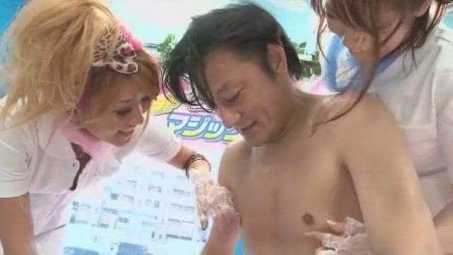 Amazing Japanese slut Nao Mizuki, Kanon Ozora in Exotic Stockings/Pansuto, Threesomes JAV clip - 2