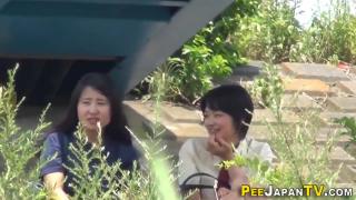 Bizarre Japanese Babes Pee With 18 Years Old Three Some
