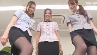 Hot Mom Exotic Japanese chick Anna Kisa, Fuuka Minase, Mai Shirosaki in Incredible Office, Stockings/Pansuto JAV movie Diamond Foxxx