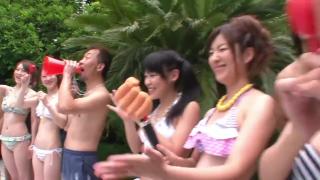 Bucetuda Wild Japanese Pool Party With Lots Of Squirting...