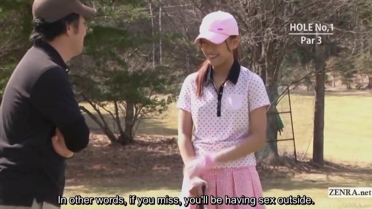Subtitled Uncensored Hd Japanese Golf Outdoors Exposure - 2