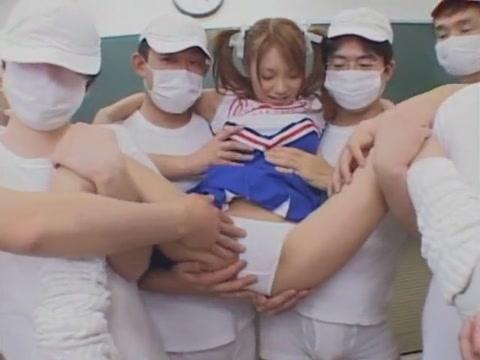 Crazy Japanese whore Hina Otsuka in Incredible Orgasm, Cheerleaders JAV scene - 1