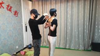 Doggy Style Short Hair Asian Girl Handjob