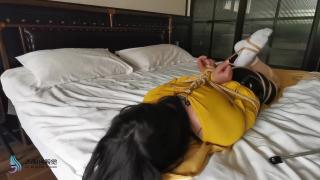Online Asian Hogtied On Bed HellPorno