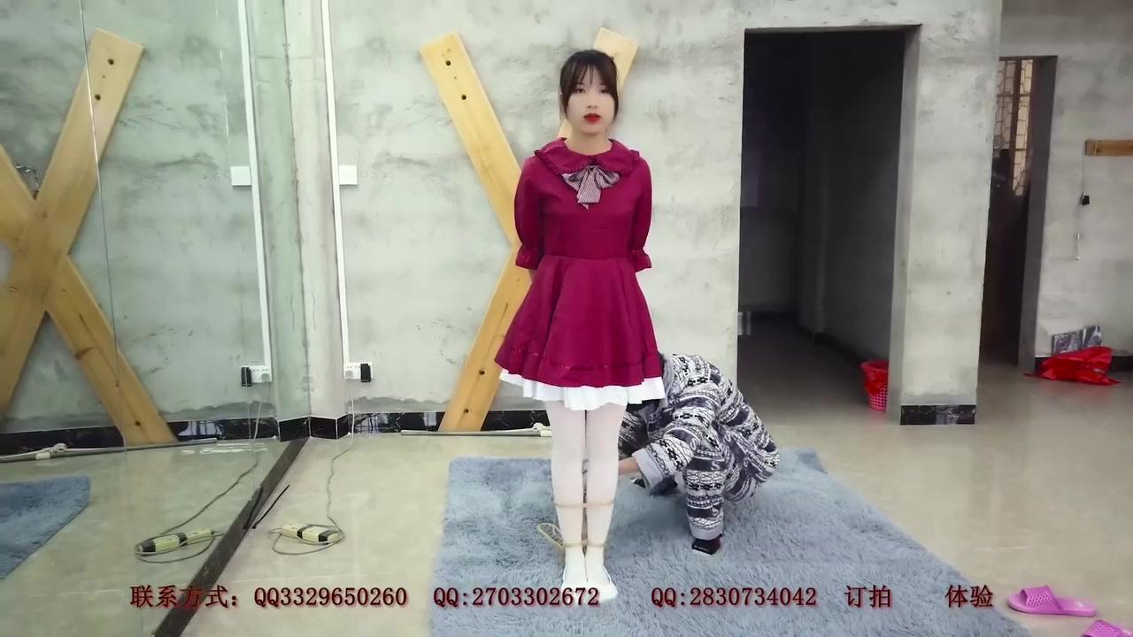 Asian Girl Suspended In Red Dress - 2