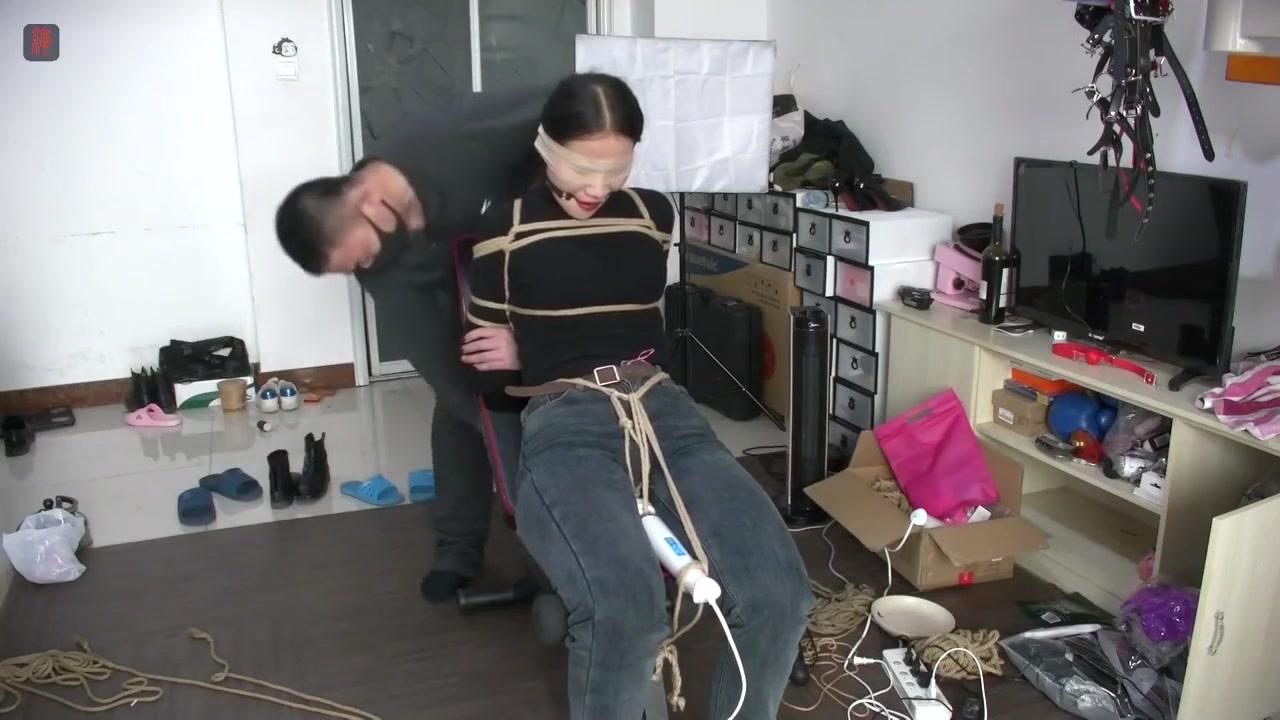Asian Girl In Jeans And Bondage - 1